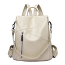 Vintage anti roubo feminino sacos de ombro mochilas de couro macio sac a dos viagem casual senhoras bagpack sacos escolares