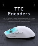 ATTACK SHARK X3 Mouse leve sem fio Bluetooth conexão tri-mode, PAW3395, mouse Macro Bluetooth para jogos
