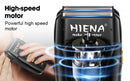 Máquina de acabamento hiena elétrica profissional máquina de cortar cabelo elétrica máquina de barba recarregável barbeador masculino kit aparador de cabelo