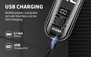 Máquina de acabamento hiena elétrica profissional máquina de cortar cabelo elétrica máquina de barba recarregável barbeador masculino kit aparador de cabelo