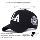 Bonés de beisebol snapback unissex com letras LA primavera e outono chapéus casuais ajustáveis ao ar livre chapéu protetor solar