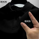 Nova camisa polo masculina de alta qualidade com mangas curtas, moda de verão, casual, confortável e respirável.