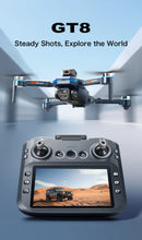 2026 novo GT8 drone GPS8K profissional hd 360° câmera dupla 5G WIFI motor sem escova, obstáculo pára-choques dobrável quadcopter brinquedos