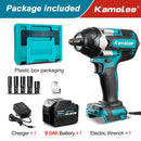 [Pneus de caminhão podem abrir] Kamolee Tool DTW700 1800N.m Chave de impacto elétrica de alto torque 1/2 polegadas para bateria de 18v/21V