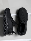Homens esportes correndo preto sapatos de corrida tênis casuais marrom ao ar livre malha respirável feminino luz absorção de choque tênis preto