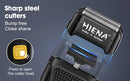 Máquina de acabamento hiena elétrica profissional máquina de cortar cabelo elétrica máquina de barba recarregável barbeador masculino kit aparador de cabelo