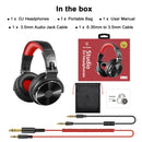 Oneodio-fone de ouvido para dj, profissional, fones de ouvido sobre a orelha, monitor, microfone, alta fidelidade, com fio, grave, headset para jogos em telefone