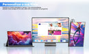 Amoudo 15.6 Polegada monitor portátil 1920x1080p display móvel ips painel lcd penhole suporte vesa udc mini hdmi estender display