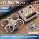 Drone Mini GT3 MAX 5G 8K GPS Profissional para Fotografia Aérea com Iluminação Dinâmica e Controle Remoto
