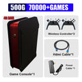 Console de Videogame Retro X4 com Sistema Duplo de 1T e CPU I3-3110M para PS2/PSP/WII/N64/DC/SS, Presentes de Jogos para Crianças e Homens
