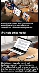 Ehomewei monitor portátil de tela dupla série x, toque de telefone sem drive fhd 2k 15.6 “16” para laptop windows macbook