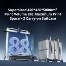 Anycúbico kobra 3 max fdm impressora 3d multicolorida com até 600 mm/s velocidade de impressão volume de construção 500*420*420mm controle de aplicativo inteligente
