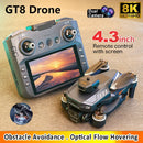 2026 novo GT8 drone GPS8K profissional hd 360° câmera dupla 5G WIFI motor sem escova, obstáculo pára-choques dobrável quadcopter brinquedos