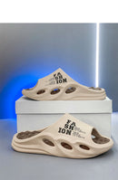 Chinelos de massagem da moda masculina sandálias internas/externas praia flip flop sola grossa masculino slides verão antiderrapante chinelos de chuveiro