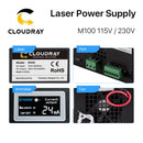 Cloudray-Fonte de Alimentação Laser para Gravação e Corte, CO2, M100W, 80-100W