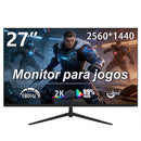Monitor Gamer HOESD.a de 27 polegadas 180Hz 2K QHD para PC 2560*1400 FreeSync DP HDMI Tela Ultrafina para Desktop
