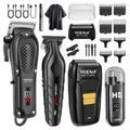 Máquina de acabamento hiena elétrica profissional máquina de cortar cabelo elétrica máquina de barba recarregável barbeador masculino kit aparador de cabelo