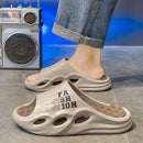 Chinelos de massagem da moda masculina sandálias internas/externas praia flip flop sola grossa masculino slides verão antiderrapante chinelos de chuveiro
