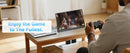 Amoudo 15.6 Polegada monitor portátil 1920x1080p estender display ips painel lcd penhole suporte vesa udc mini hdmi display móvel