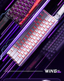 AULA WIN60 Teclado com interruptor magnético Gatilho rápido 8K Retorno RGB Hotswap 60% Teclado para jogos personalizado