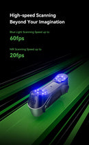 Creality 3D Scanner CR-Scan Raptor Blue NIR Light 0,02 mm Precisão 60FPS Anti-Shake Tracking Scanning Color Scanner para Impressão 3D