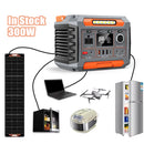 Estação de energia portátil para acampamento, 1000w, 500w, 300w, 3000w, fora da rede, gerador solar portátil, casa de energia de backup de emergência