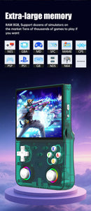 Novo Console de Videogame Retro Portátil R36 Ultra X com Tela IPS, 128GB de Jogos Pré-carregados, Player de Bolso com Sistema Linux