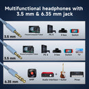 Oneodio pro 10 com fio dj fones de ouvido baixo estéreo gaming headset com microfone para telefone estúdio monitor fone para gravação