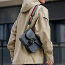 Moda jacquard padrão masculino crossbody saco high-end casual bolsa de ombro para viagens de negócios à prova dwaterproof água diário estilingue saco