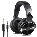Oneodio-fone de ouvido para dj, profissional, fones de ouvido sobre a orelha, monitor, microfone, alta fidelidade, com fio, grave, headset para jogos em telefone
