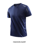 Chrlck camisetas masculinas de secagem rápida, respirável, caminhadas, pesca, elasticidade macia, esportes ao ar livre, camisa curta, verão