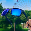 Luxo quadrado vintage polarizado ciclismo óculos de sol das mulheres dos homens moda viagem condução pesca óculos de sol masculino uv400