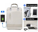 Mochila para laptop de 15,6 polegadas para mulheres, porta de carregamento USB mochila de negócios para viagens Wrok, bolsa universitária para homens e mulheres