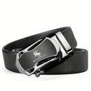 JifanAUL Cinto de marca famosa masculina de couro de alta qualidade cinto de luxo de metal fivela automática cinto de negócios lazer moda