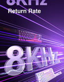 AULA WIN60 Teclado com interruptor magnético Gatilho rápido 8K Retorno RGB Hotswap 60% Teclado para jogos personalizado