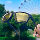 Luxo quadrado vintage polarizado ciclismo óculos de sol das mulheres dos homens moda viagem condução pesca óculos de sol masculino uv400