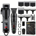 Máquina de cortar cabelo profissional Hiena 212, conjunto de cortador de cabelo masculino, aparador de cabelo elétrico sem fio de metal para barbeiro com visor LCD.