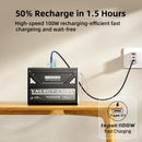 Movespeed z70pro power bank 70000mah 140w pd estação de energia de bateria externa de carga rápida com lanterna para laptop acampamento ao ar livre
