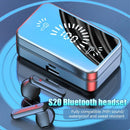 Fone de Ouvido Bluetooth Sem Fio com Display Digital Espelhado Brasil 5.1 Touch TWS para Negócios e Esportes