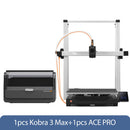 Anycúbico kobra 3 max fdm impressora 3d multicolorida com até 600 mm/s velocidade de impressão volume de construção 500*420*420mm controle de aplicativo inteligente