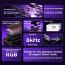 AULA WIN60 Teclado com interruptor magnético Gatilho rápido 8K Retorno RGB Hotswap 60% Teclado para jogos personalizado