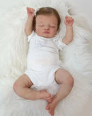 45cm fofinho rosalie bebe reborn com cabelo enraizado dormir reborn bebê menina boneca rencida brinquedo bebe para crianças menina