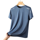 Chrlck camisetas masculinas de secagem rápida, respirável, caminhadas, pesca, elasticidade macia, esportes ao ar livre, camisa curta, verão
