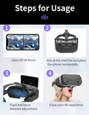 Óculos de realidade virtual 3d vr, dispositivos de fone de ouvido, lentes de capacete, óculos inteligentes para smartphones, celular, jogo móvel, conjunto de visualizador viar