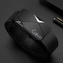 Cinto de couro PU masculino elegante – cintos da moda para vida diária, lazer, festas, festival, trabalho e fivela automática de negócios