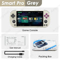 Trimui Smart Pro Console de jogos portátil 4.96 ''tela IPS Sistema Linux Joystick Iluminação RGB Smartpro Retro Video Game Player Presente