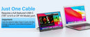 Amoudo 15.6 Polegada monitor portátil 1920x1080p estender display ips painel lcd penhole suporte vesa udc mini hdmi display móvel