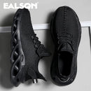 Homens esportes correndo preto sapatos de corrida tênis casuais marrom ao ar livre malha respirável feminino luz absorção de choque tênis preto