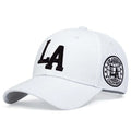 Bonés de beisebol snapback unissex com letras LA primavera e outono chapéus casuais ajustáveis ao ar livre chapéu protetor solar