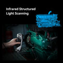 Creality 3D Scanner CR-Scan Raptor Blue NIR Light 0,02 mm Precisão 60FPS Anti-Shake Tracking Scanning Color Scanner para Impressão 3D